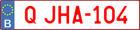 Trailer License Plate